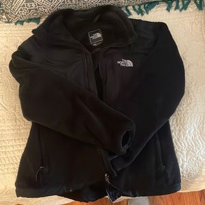Black furry Northface jacket